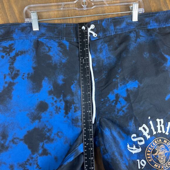 Modelo Mens Shorts Blue Elastic Board Especial Espiritu Luchador Swim Surf XL - Picture 9 of 16
